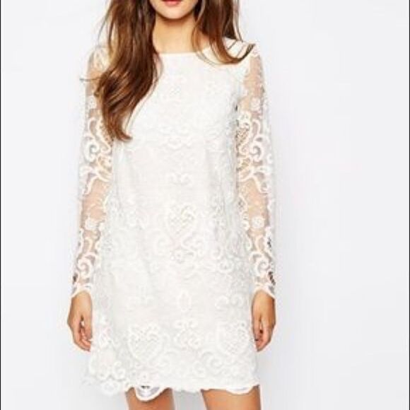 NWT French Connection Nebraska Lace Tunic Dress ❤️ - Picture 1 of 8
